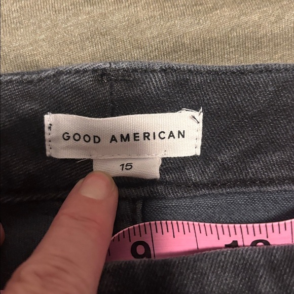 Good American Good Legs with slit waistband skinny jeans size 15 - Picture 8 of 12